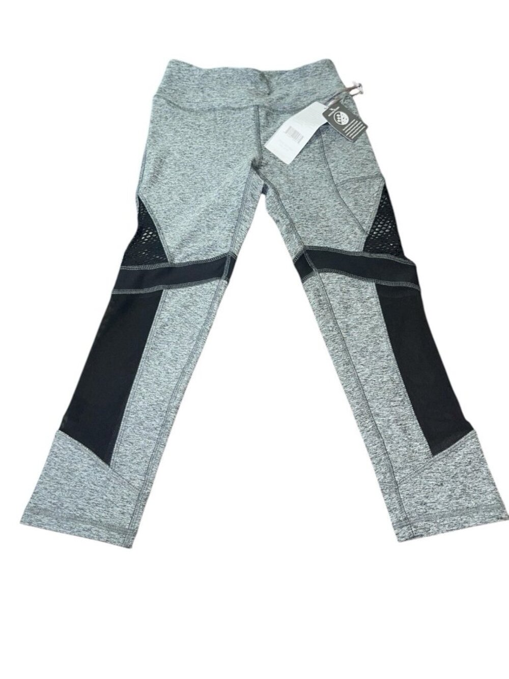 X BY GOTTEX Women's Size XS Cutout Mesh Cropped Athletic Leggings Retail $75.00